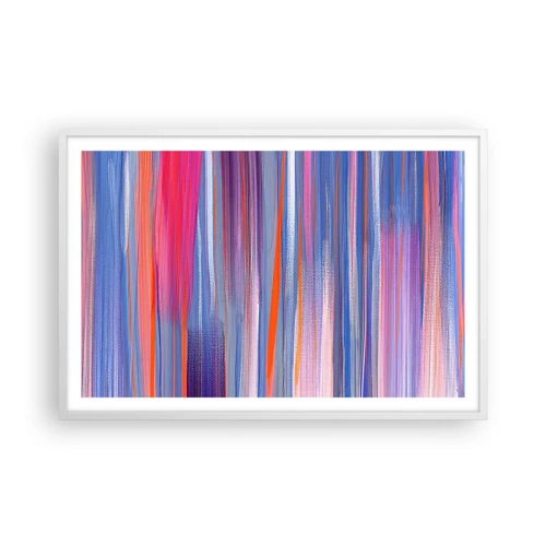 Poster in einem weißen Rahmen - Aufstieg zum Regenbogen - 91x61 cm