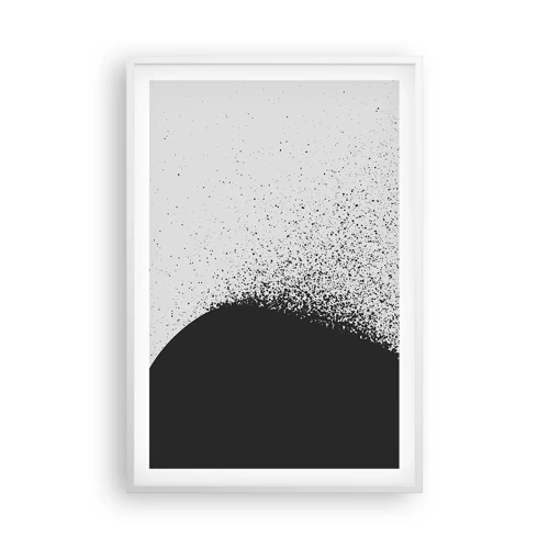 Poster in einem weißen Rahmen - Bewegung von Molekülen - 61x91 cm