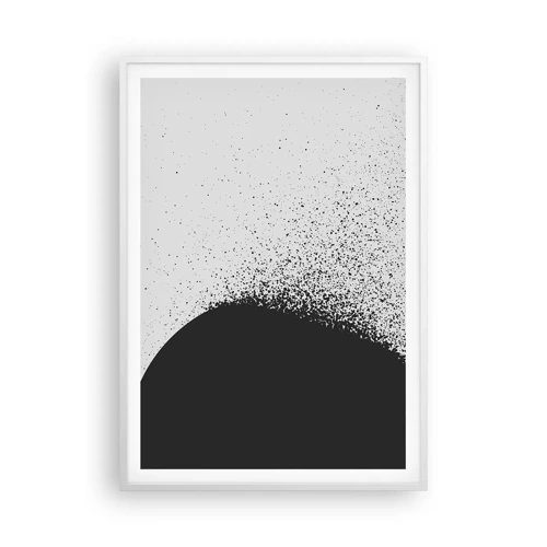 Poster in einem weißen Rahmen - Bewegung von Molekülen - 70x100 cm