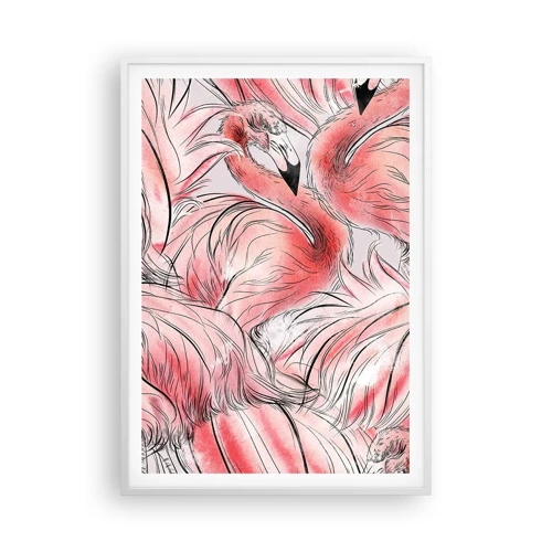Poster in einem weißen Rahmen - Bird Corps de Ballet - 70x100 cm