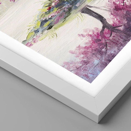 Poster in einem weißen Rahmen - Der Ritus des Frühlings - 70x50 cm