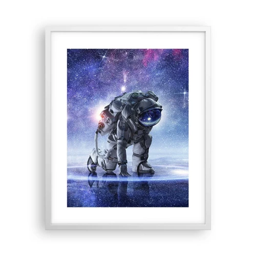 Poster in einem weißen Rahmen - Der Sternenhimmel über mir - 40x50 cm