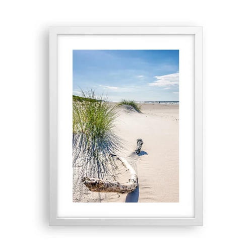 Poster in einem weißen Rahmen - Der schönste Strand? Ostsee-Strand - 30x40 cm