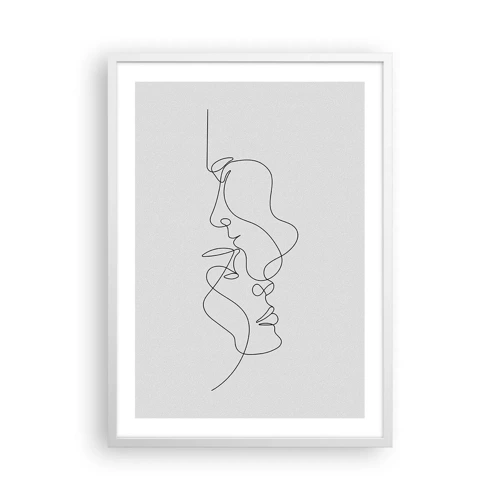 Poster in einem weißen Rahmen - Die Hitze bitterer Begierden - 50x70 cm