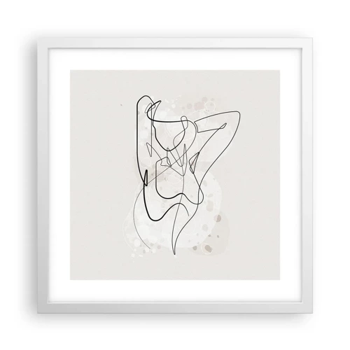 Poster in einem weißen Rahmen - Die Kunst der Verführung - 40x40 cm