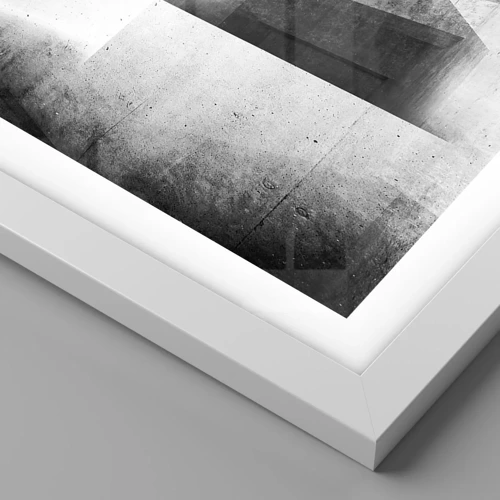 Poster in einem weißen Rahmen - Die Raumstruktur - 40x50 cm
