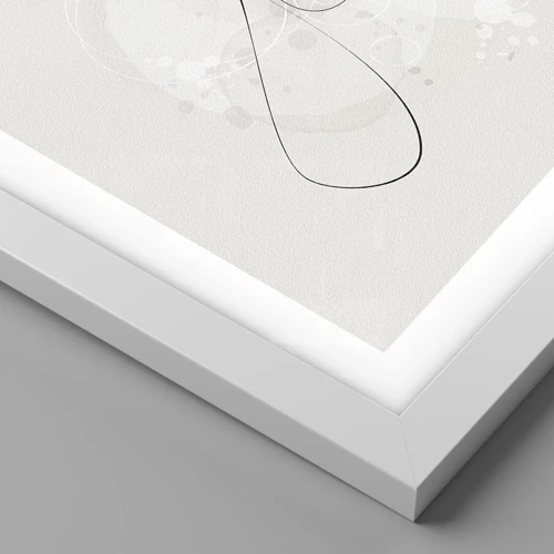 Poster in einem weißen Rahmen - Die Spirale der Schönheit - 70x50 cm