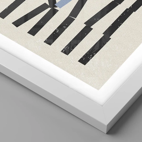 Poster in einem weißen Rahmen - Domino – Komposition - 100x70 cm