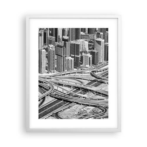 Poster in einem weißen Rahmen - Dubai - die unmögliche Stadt - 40x50 cm