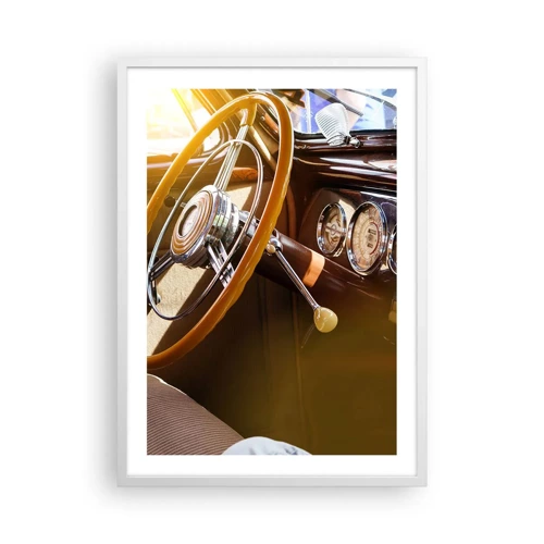 Poster in einem weißen Rahmen - Ein Hauch von Luxus aus der Vergangenheit - 50x70 cm