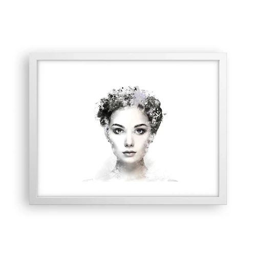 Poster in einem weißen Rahmen - Ein äußerst stilvolles Portrait - 40x30 cm