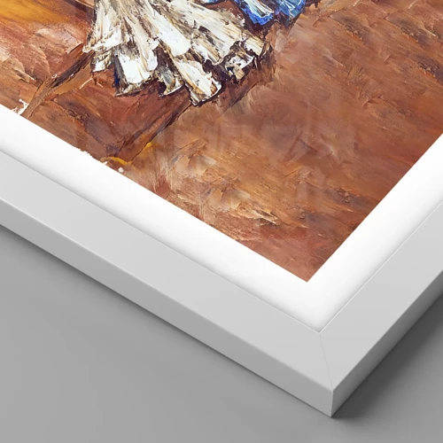 Poster in einem weißen Rahmen - Ein dankbares Duo - 40x50 cm