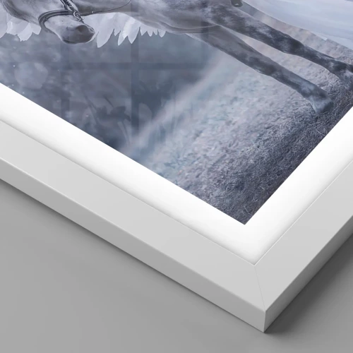 Poster in einem weißen Rahmen - Ein inspirierter Moment - 50x40 cm