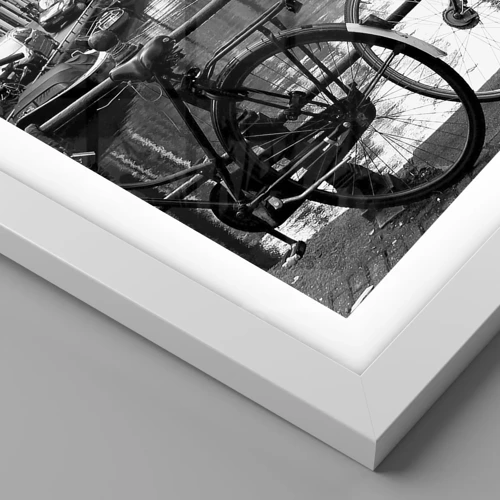 Poster in einem weißen Rahmen - Ein sehr holländischer Anblick - 100x70 cm
