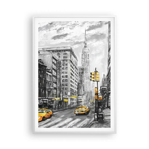 Poster in einem weißen Rahmen - Eine New Yorker Geschichte - 70x100 cm