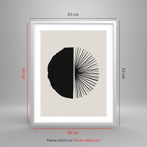 Poster in einem weißen Rahmen - Eine Reihe von Möglichkeiten - 40x50 cm