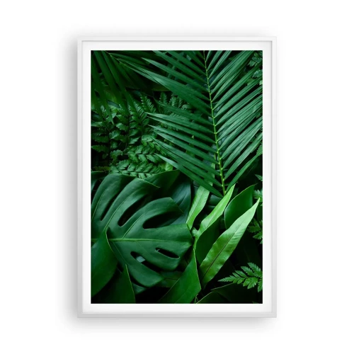 Poster in einem weißen Rahmen - Eingebettet ins Grüne - 70x100 cm