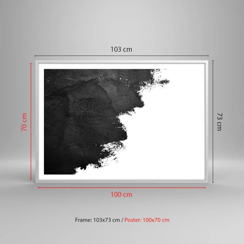 Poster in einem weißen Rahmen - Elemente: Erde - 100x70 cm