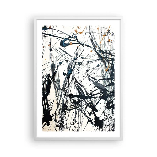 Poster in einem weißen Rahmen - Expressionistische Abstraktion - 50x70 cm