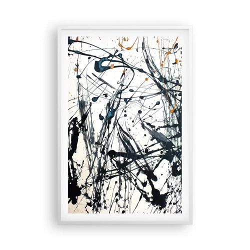 Poster in einem weißen Rahmen - Expressionistische Abstraktion - 61x91 cm