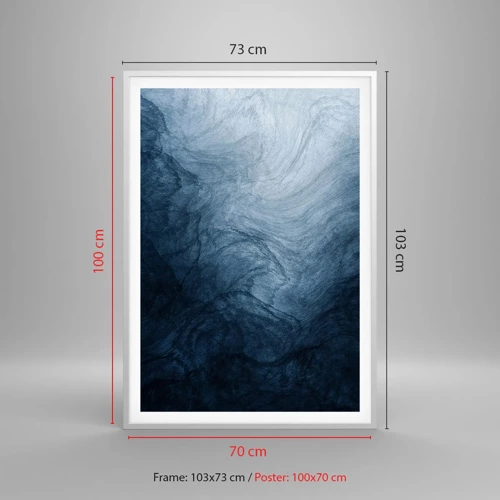 Poster in einem weißen Rahmen - Greifen Sie tief - 70x100 cm