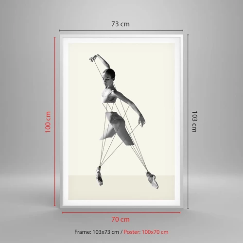 Poster in einem weißen Rahmen - Im Theater der Welt - 70x100 cm