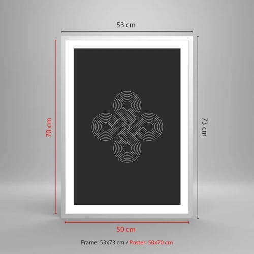 Poster in einem weißen Rahmen - Im keltischen Geist - 50x70 cm