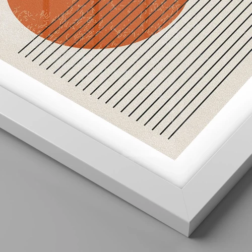 Poster in einem weißen Rahmen - Immer die Sonne - 40x30 cm