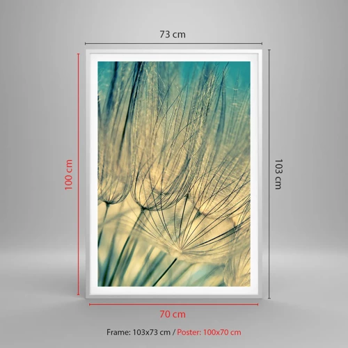 Poster in einem weißen Rahmen - In Erwartung des Windes - 70x100 cm
