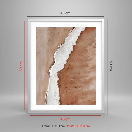 Poster in einem weißen Rahmen - In Farben der Erde - 40x50 cm