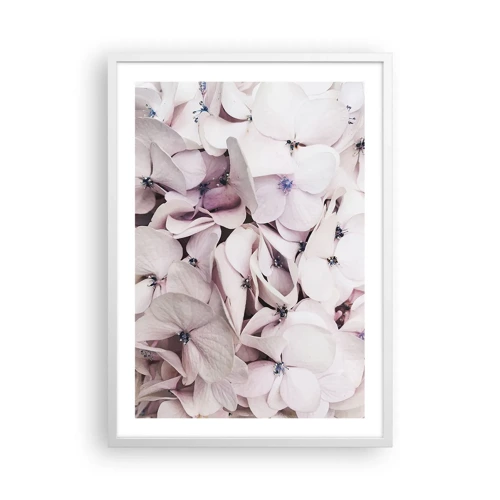 Poster in einem weißen Rahmen - In einer Blumenflut - 50x70 cm