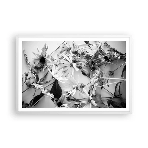 Poster in einem weißen Rahmen - Kein Blumenstrauß - 91x61 cm