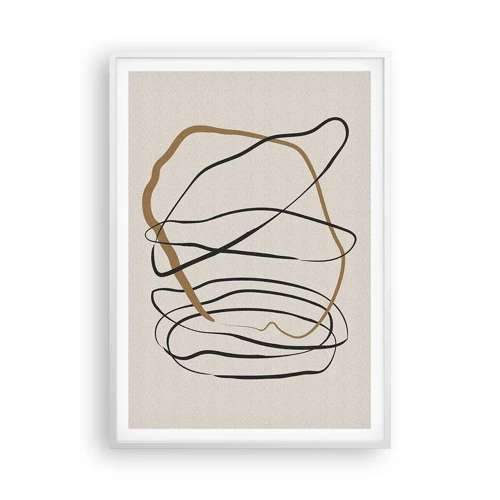 Poster in einem weißen Rahmen - Komposition – Looptanz - 70x100 cm