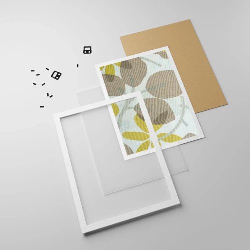 Poster in einem weißen Rahmen - Komposition in voller Sonne - 40x50 cm