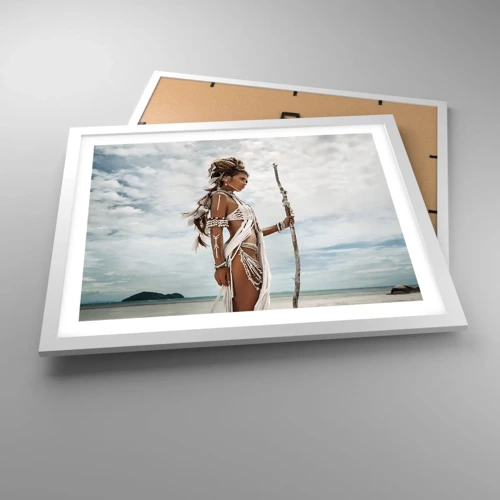 Poster in einem weißen Rahmen - Königin der Tropen - 50x40 cm
