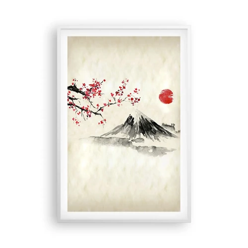 Poster in einem weißen Rahmen - Liebe Japan - 61x91 cm