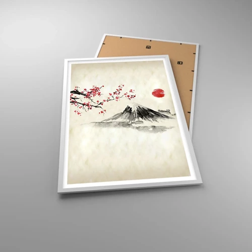 Poster in einem weißen Rahmen - Liebe Japan - 61x91 cm