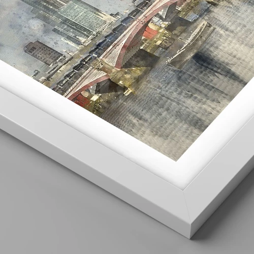 Poster in einem weißen Rahmen - London in seiner ganzen Pracht - 70x100 cm