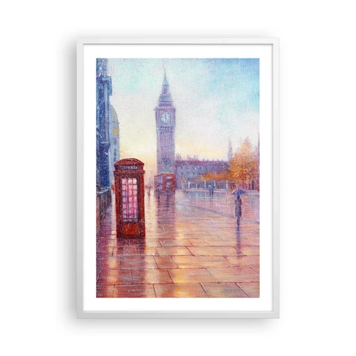 Poster in einem weißen Rahmen - Londoner Herbsttag - 50x70 cm