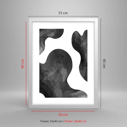 Poster in einem weißen Rahmen - Milchstraße - 30x40 cm