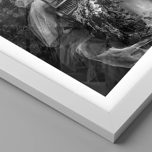 Poster in einem weißen Rahmen - Mutter selbst - Natur - 30x30 cm
