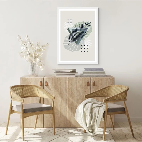 Poster in einem weißen Rahmen - Natur und Geometrie – zwei Ordnungen? - 50x70 cm
