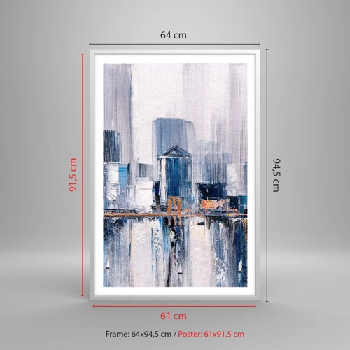 Poster in einem weißen Rahmen - New Yorker Eindruck - 61x91 cm