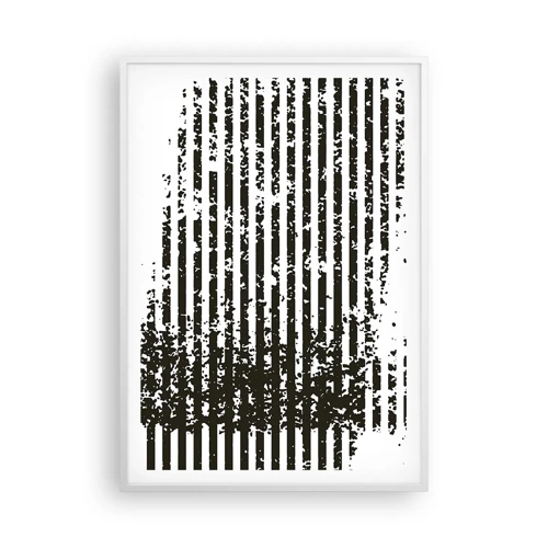 Poster in einem weißen Rahmen - Rhythmus und Rauschen - 70x100 cm