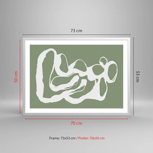 Poster in einem weißen Rahmen - Ruf des Weltraums - 70x50 cm