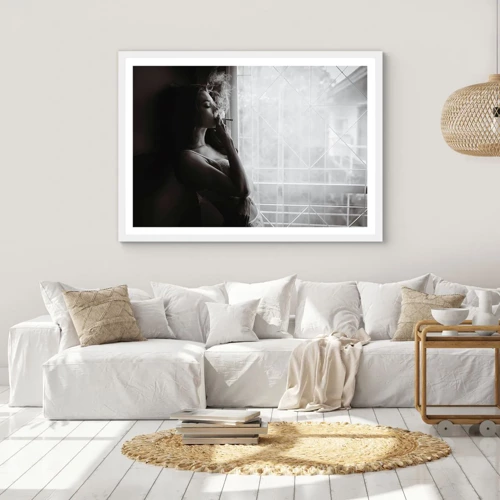 Poster in einem weißen Rahmen - Sinnlicher Moment - 40x30 cm