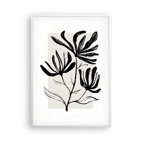 Poster in einem weißen Rahmen - Skizze für das Herbarium - 70x100 cm