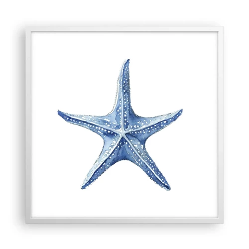 Poster in einem weißen Rahmen - Stern des Meeres - 60x60 cm