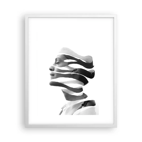 Poster in einem weißen Rahmen - Surreales Porträt - 40x50 cm