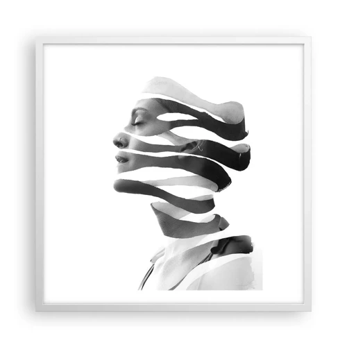 Poster in einem weißen Rahmen - Surreales Porträt - 60x60 cm